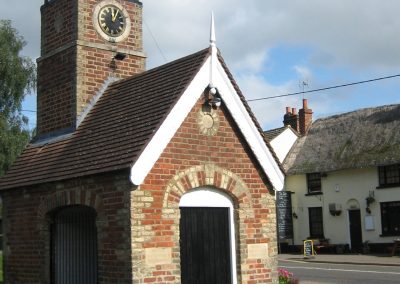 Village pump and Clock Tower - Heath and Reach