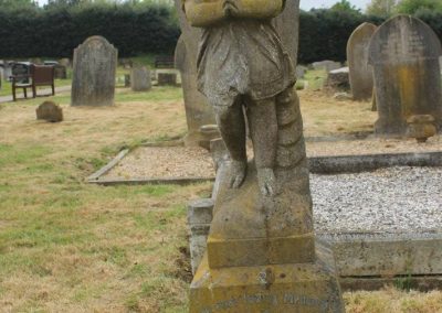 Headstone at Heath and Reach Cemetery