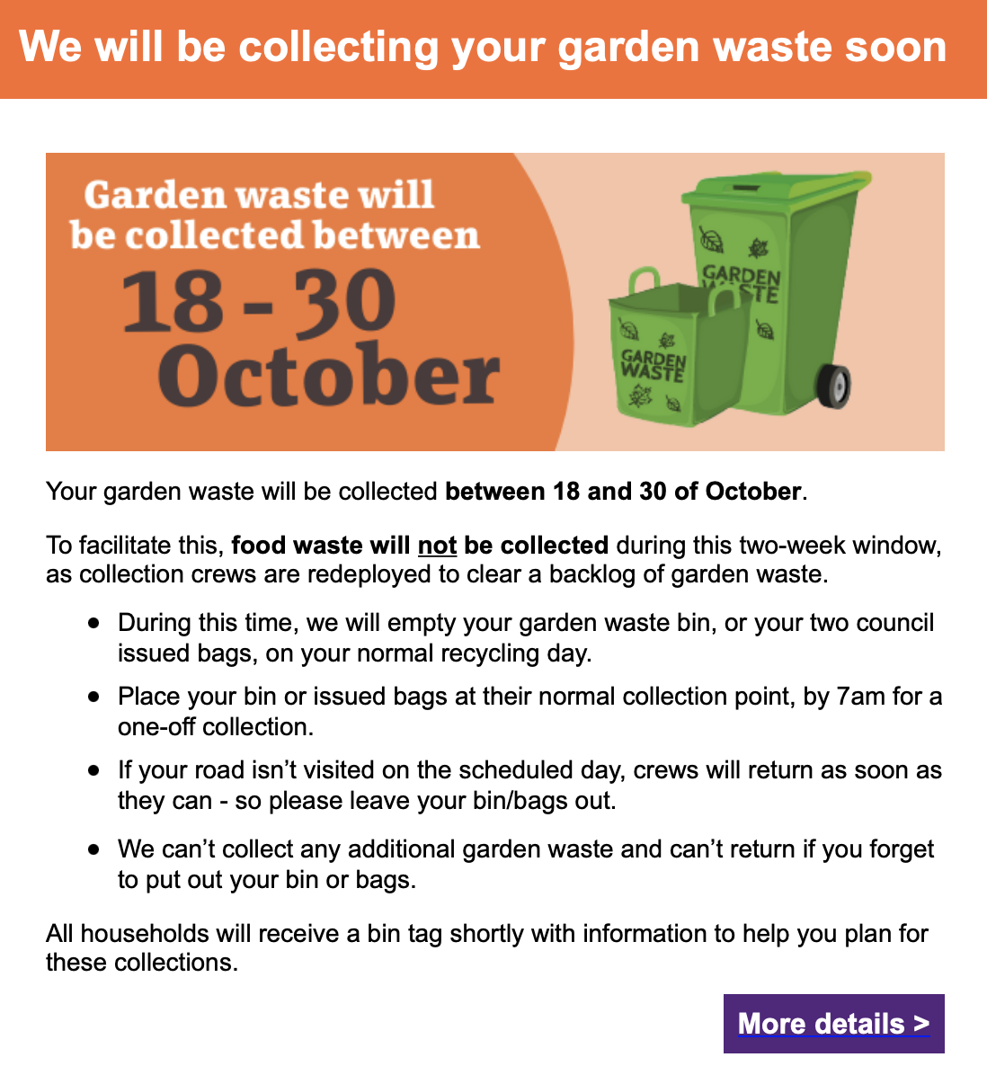 CBC garden waste 102021 Heath and Reach Parish Council